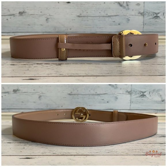 Authentic GUCCI Calfskin Interlocking G Belt 85/34 - Picture 7 of 13
